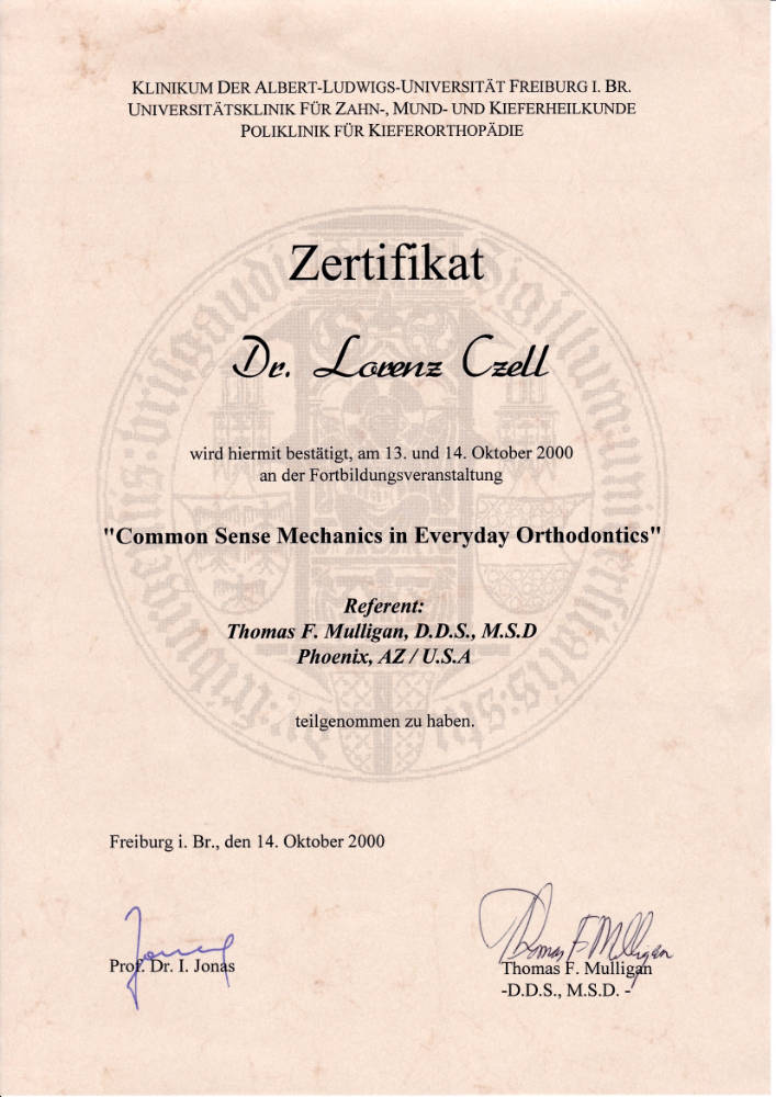 2000 10 13 14 Common Sense Mechanics in Everyday Orthodontics Th Mulligan