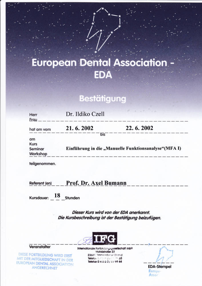 2002 06 21 22 Einführung in die manuelle Funktionsanalyse IC Axel Bumann