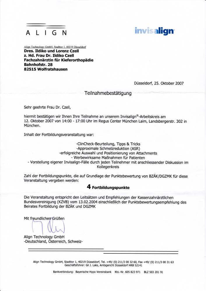 2007 10 12  I C  Invisalign Arbeitskreis
