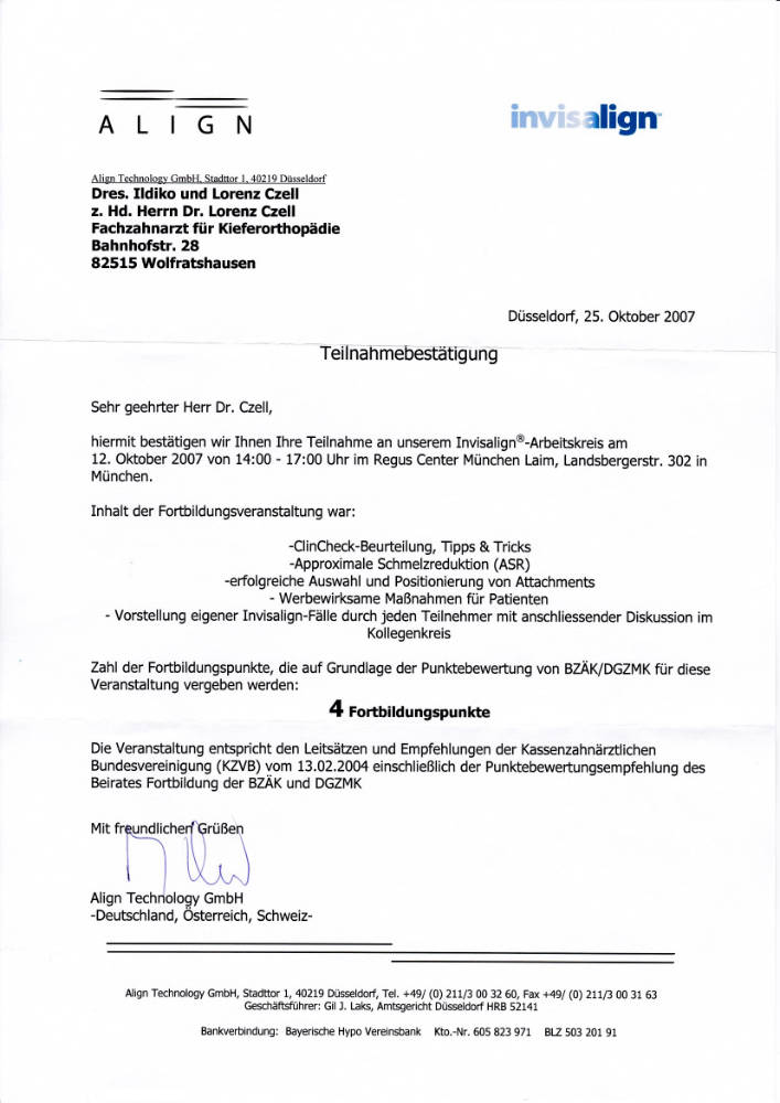 2007 10 12  L C  Invisalign Arbeitskreis