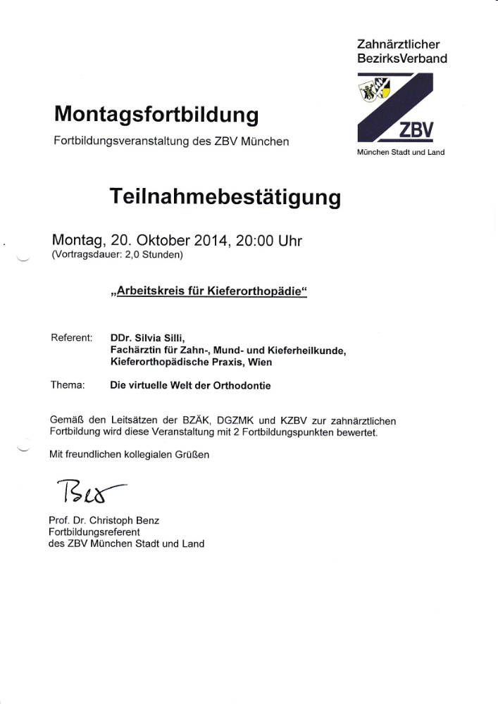 2014 10 20 Die virtuelle Welt der Orthodontie Silvia Silli