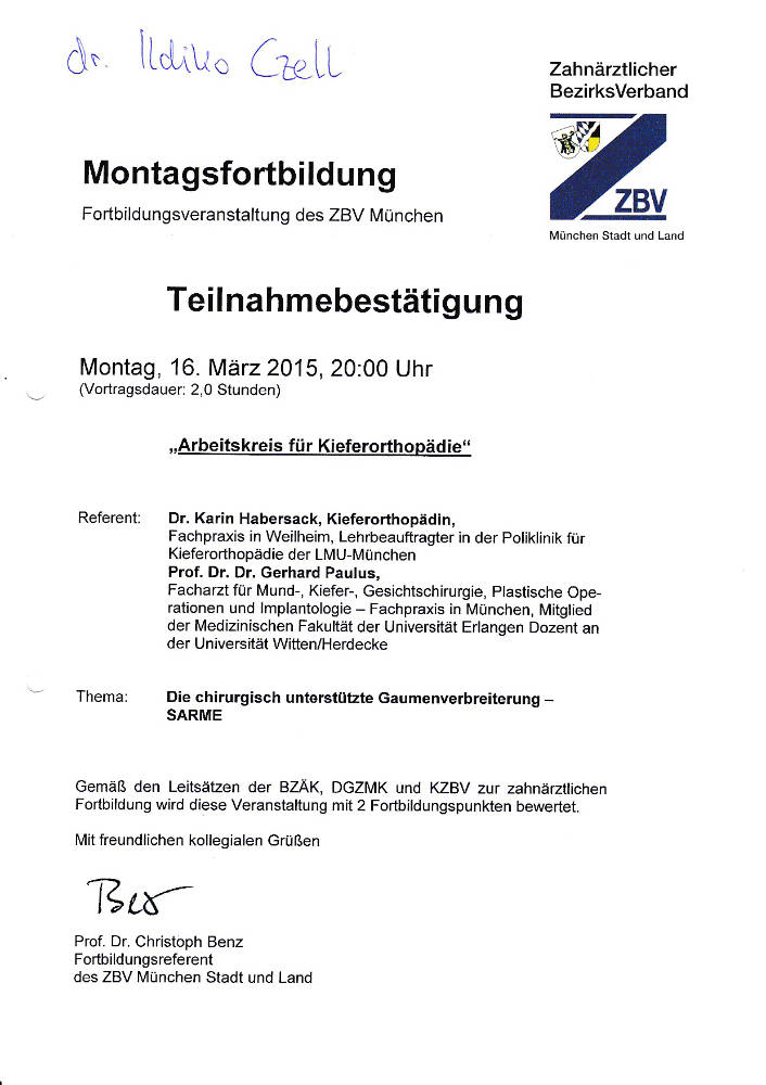 2015 03 16 Chirurgisch unterstützte Gaumenverbreiterung IC SARME Habersack