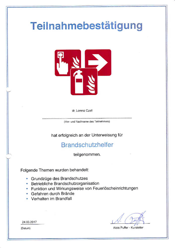 2017 03 24 Unterweisung für Brandschutzhelfer LC