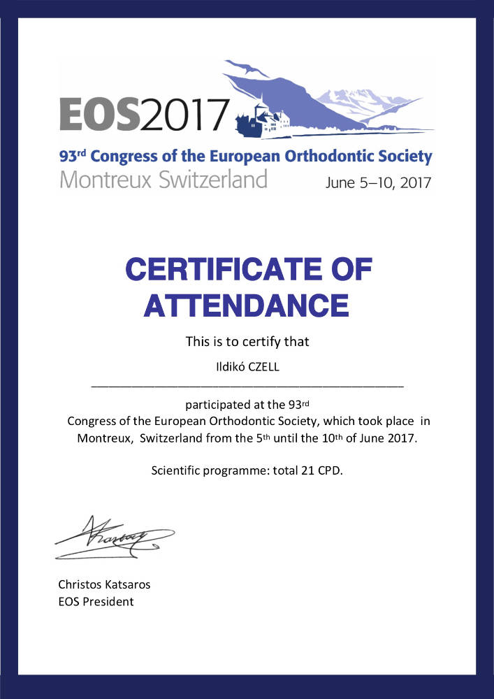 2017 06 05 10 93 Congress of the European Orthodontic Society EOS IC Montreux