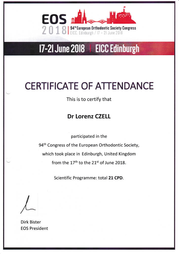 2018 06 17 21 94 Congress of the European Orthodontic Society EOS Edinburgh LC