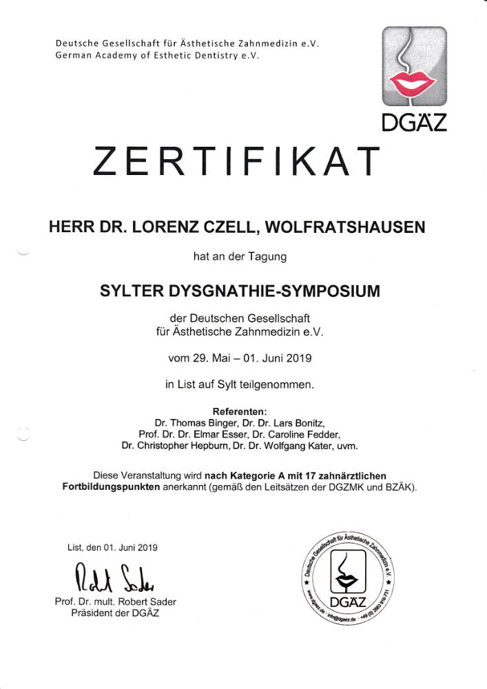 2019 05 29 06 01 Sylter Dysgnathie Symposium Sylt LC