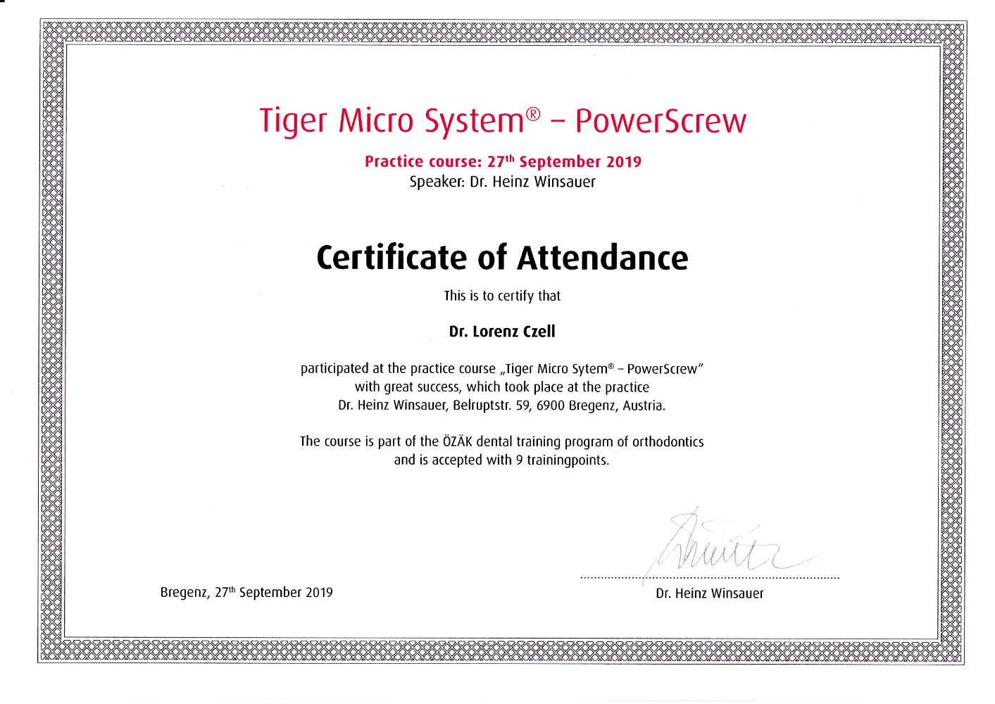 2019 09 27 Tiger Micro System PowerScrew Winsauer