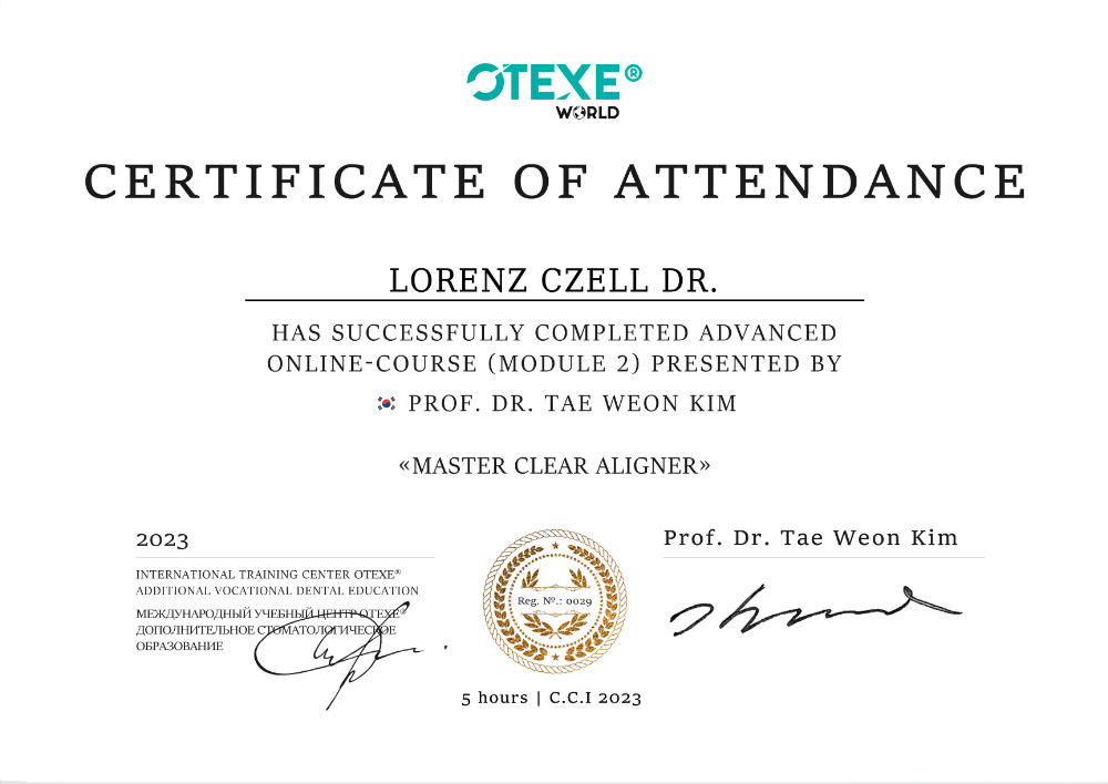 2023-Modul-1-Aligner-Otexe-Dr-Lorenz-Czell