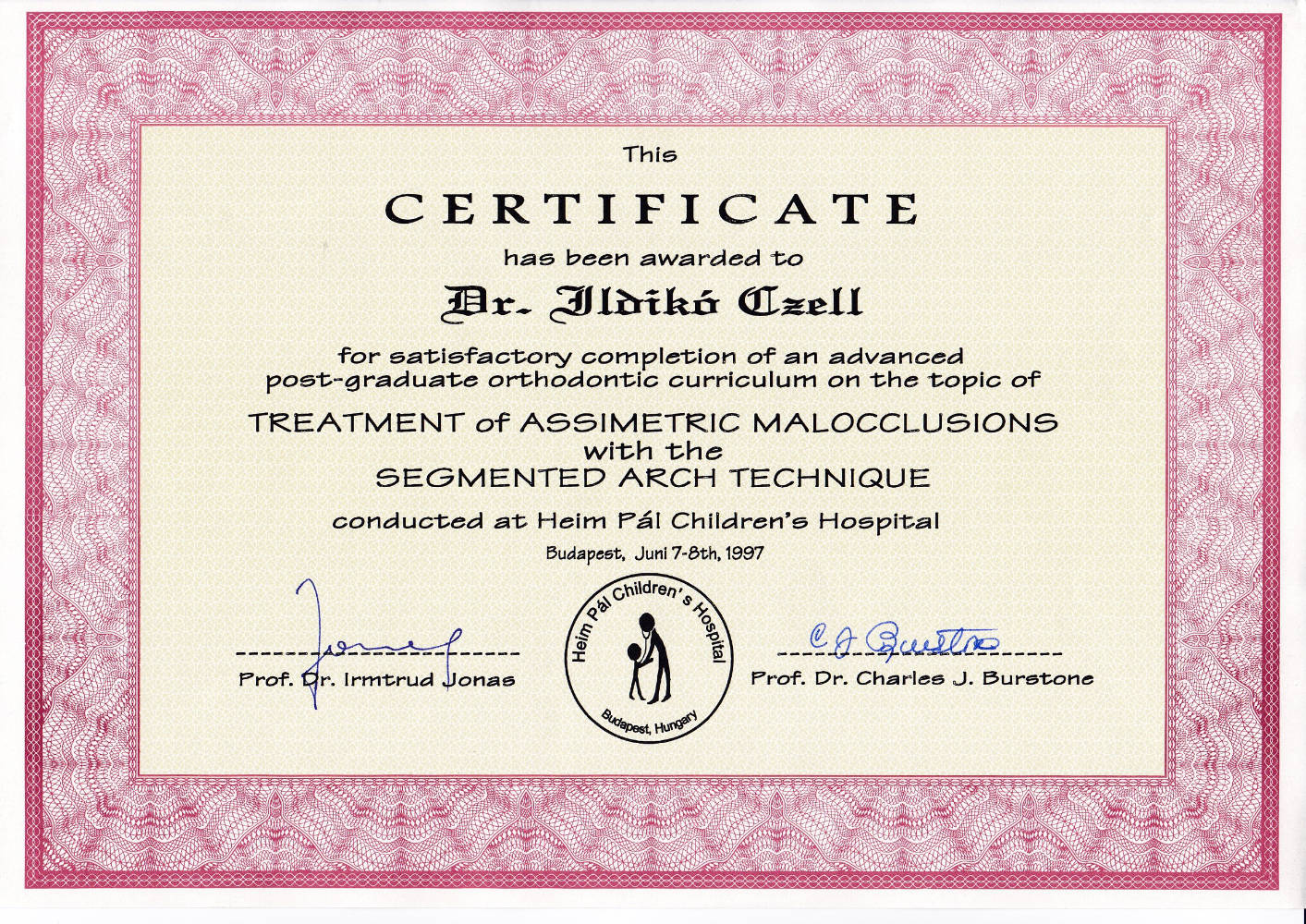 1997 06 07 08 Segmented Arch Technique Burstone IC