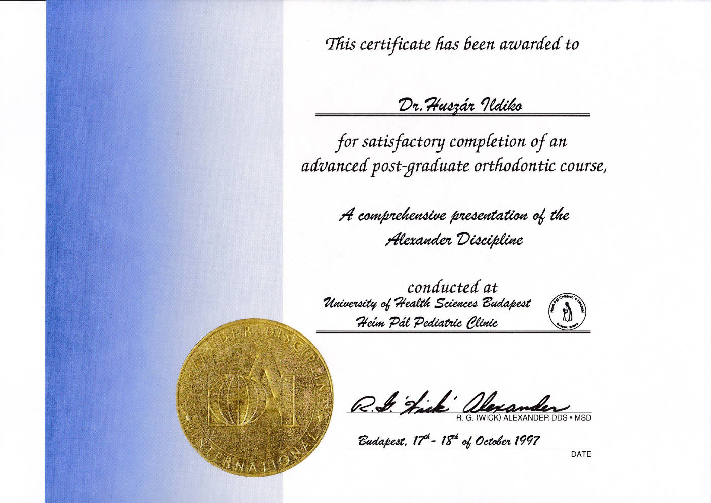 1997 10 17 18 Alexander Discipline IC