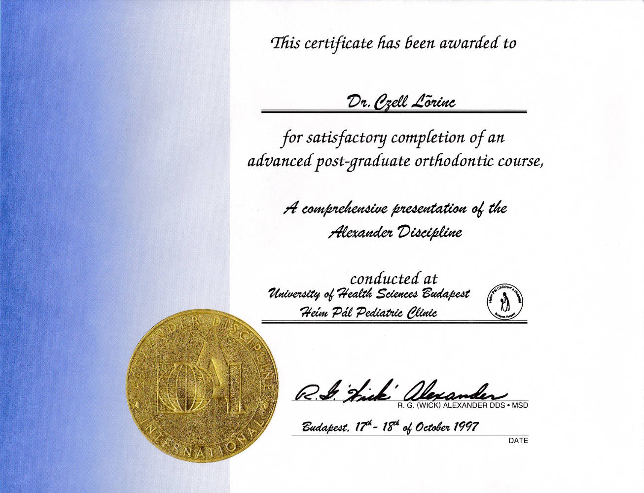 1997 10 17 18 Alexander Discipline LC